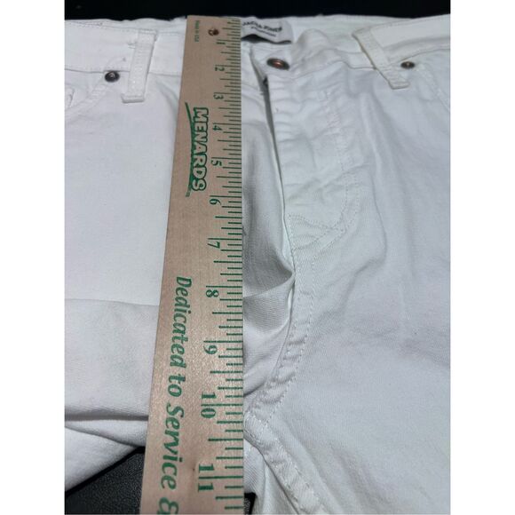 Jack & Jones Women’s Size XXL White Denim Jean Shorts Distressed Cuffed Bottom N - Picture 7 of 14